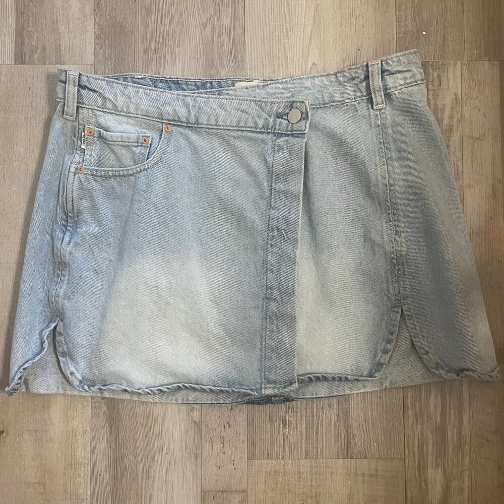 DL1961 Andi Wrap Mini Skirt Sz 30 - Picture 13 of 16